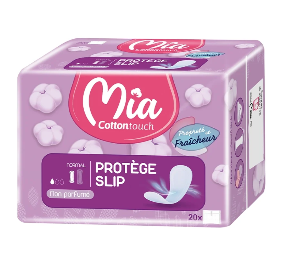 Mia Cottontouch Protège-Slips Normal Non Parfumés – 20 Pièces