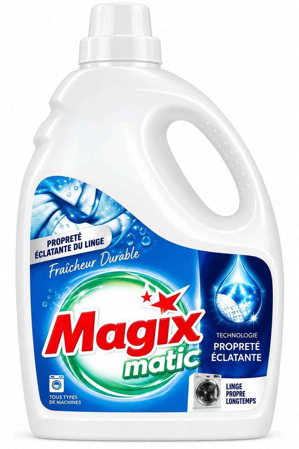 Magix Matic Lessive Liquide Fraîcheur Océan – 5 L (105 Lavages)