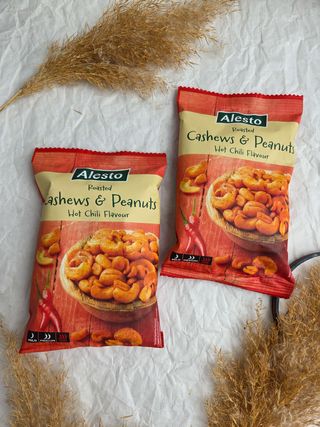 Горіхи Кеш'ю та Арахіс з Гострим Перцем Чілі Alesto Roasted Cashews & Peanuts Hot Chili 200 г