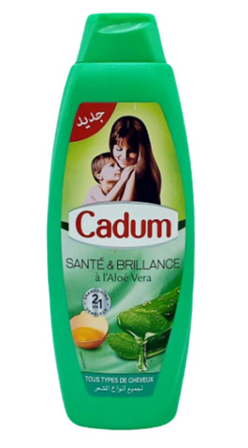 Cadum Shampooing 2en1 Santé & Brillance à l'Aloe Vera– 380 ml