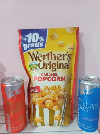 OFFRE DUO POP CORN ET 2 REDBULL