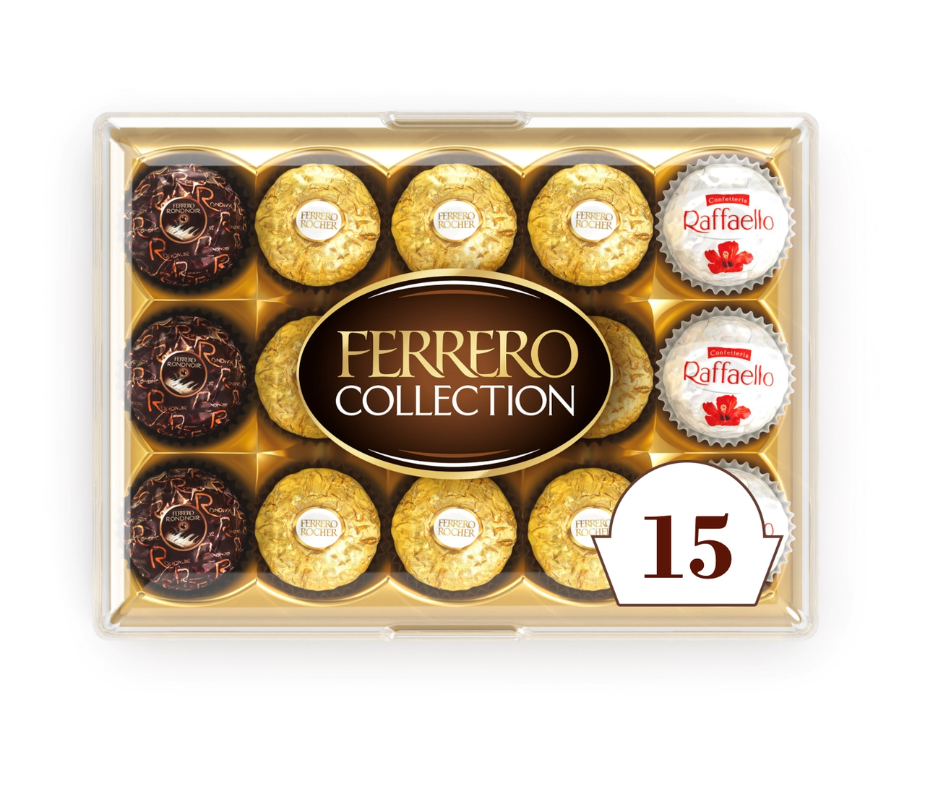 Ferrero Collection Assortiment Rocher, Rondnoir et Raffaello – 15 Pièces