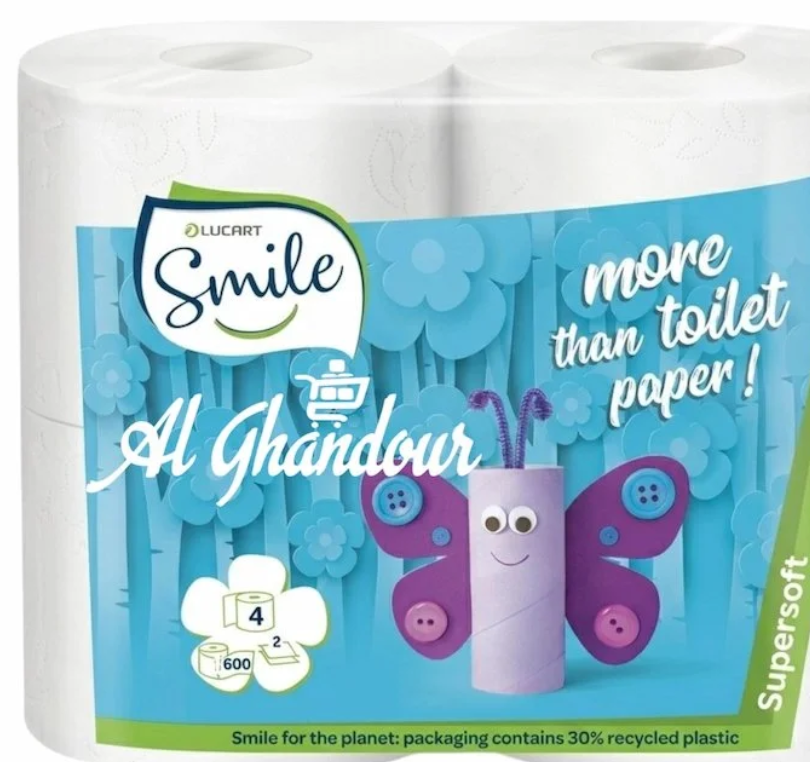 Papier Hygienique Smile – 4 Rouleaux Maxi