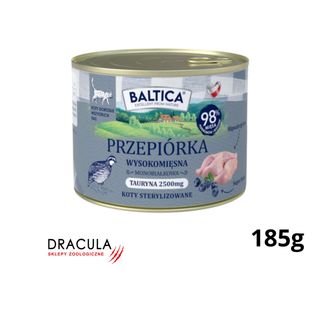 BALTICA Karma mokra dla kota – Przepiórka 185g