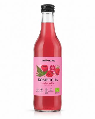 Kombucha BIO Malinowa – Delikatna.BIO 500 ml