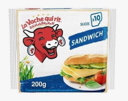 La Vache qui rit Tranches Sandwich Original – 10 Tranches (200 g)