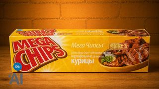 MegaChips-ის 100-გრამიანი ქათმის გემოს ჩიფსი