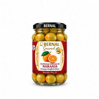 Oliwki zielone nadziewane pomarańczą Bernal Gourmet 436 g