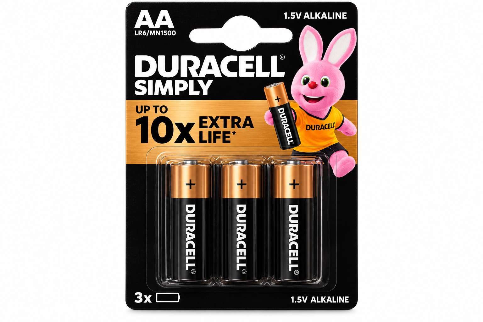 Duracell Simply Piles AA LR6 – 3 Piles