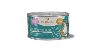 Karma dla dorosłych kotów Perro Chicken, 185 g