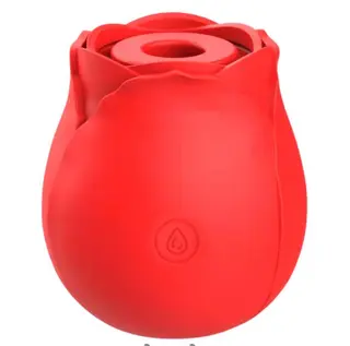 Unidad de succión para el clítoris en forma de flor rosa