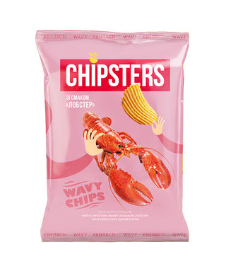Чипси Chipster's зі смаком Лобстера 95гр