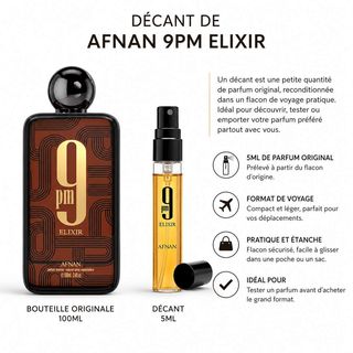 Afnan 9PM Elixir – Décant 5ML
