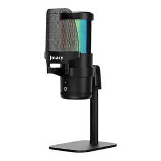 Jmary Microphone De Jeu Professionnel Filaire, Studio, Streaming, Podcast, Gamer, Karaoké, Kit PC MC-PW13