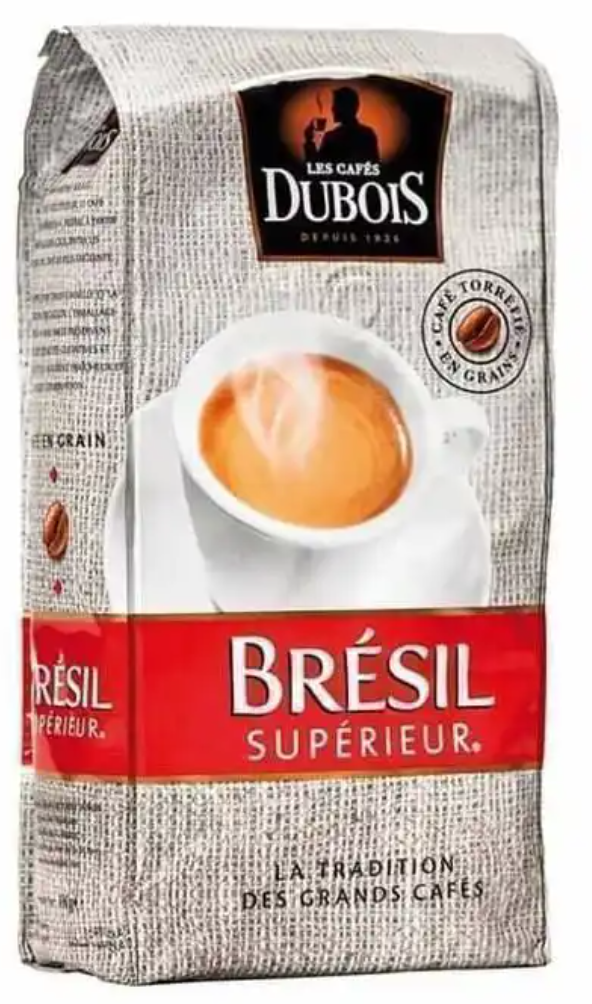 Les Cafés Dubois Brésil Supérieur Café en Grains – 250 g