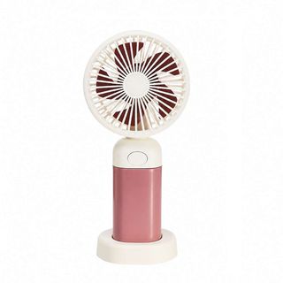 Mini Ventilateur Portable Type-C,Rechargeable, 3 Vitesses Réglables Rose