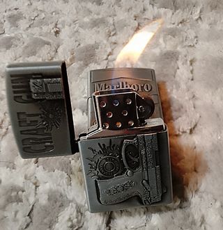 Marlboro Grey Craft Gun Design Lighter
