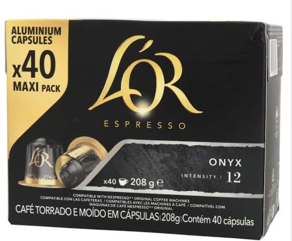 L'Or Espresso Onyx Intensité 12 Capsules Compatibles Nespresso – 40 Capsules (208 g)
