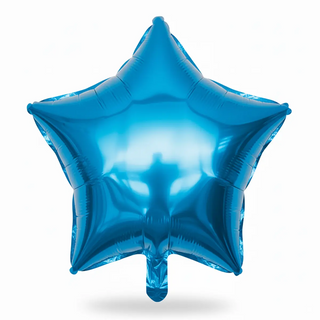 ჰელიუმის ფოლგირებული ბუშტი , ვარსკვლავი ცისფერი