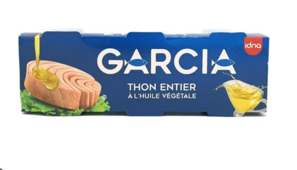 Garcia Thon Entier à l'Huile Végétale – Pack de 3 Boîtes