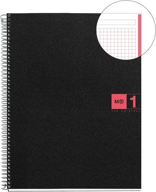 Cahier THE ORIGINAL 80 feuilles A5 - ROUGE