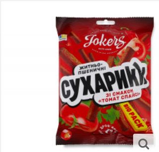 Сухарики житньо-пшеничні"Томат спайсі" 60г