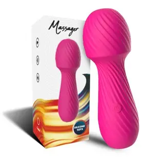Masajeador y vidrador pequeño fuscia