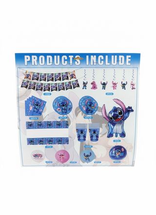 Box Fête Anniversaire “Prête à l’Emploi” - Thème Stitch Bleu