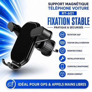 Support magnétique de téléphone pour voiture