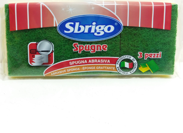 Sbrigo Éponges Grattantes – 3 Pièces