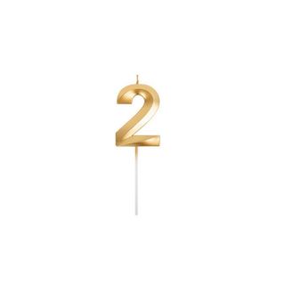 Bougie d'anniversaire pour gâteau, numéro 2 de décoration