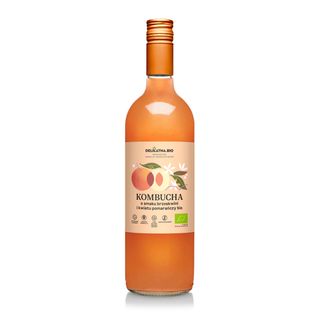 Kombucha BIO Brzoskwinia i Kwiat Pomarańczy – Delikatna.BIO 750 ml