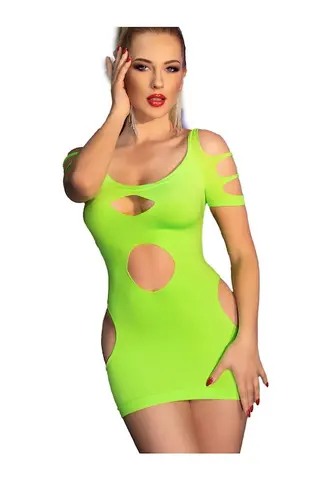 Ropa interior sexy, Vestido de corte Chilyrose, material 4D, Verde