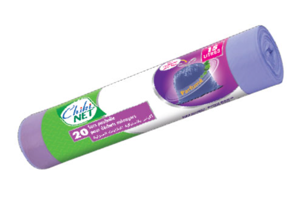 Chiki Net Sacs Poubelle Parfumés – 20 Sacs