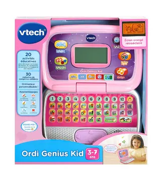 ORDINATEUR GENIUS KID ROSE 3-7 ANS – VTECH