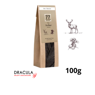 77 Seven Seven Arthur+ Stripes z suszonej jeleniny z burakiem 100g