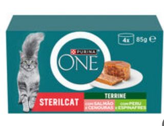 Purina One Terrine sterilisé saumon & dinde 4*85g