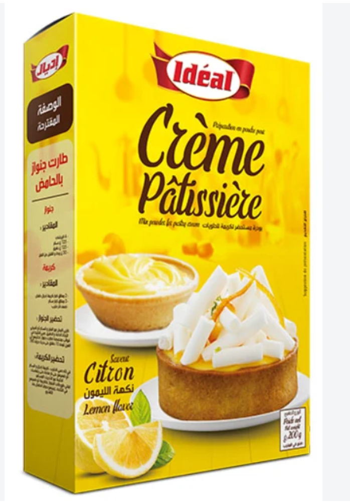 Idéal Préparation pour Crème Pâtissière Saveur Citron – 200 g