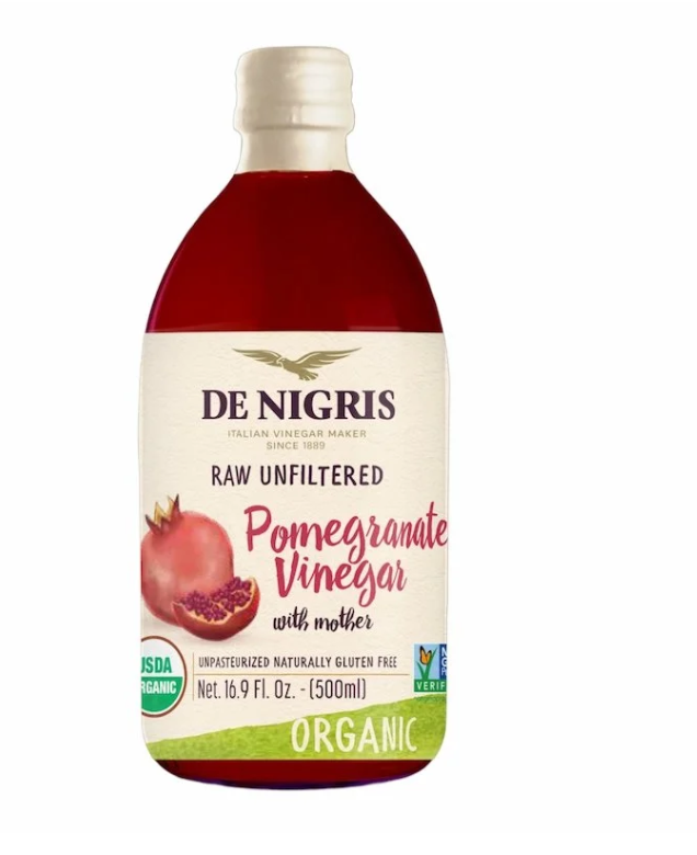 De Nigris Vinaigre de Grenade Bio Brut Non Filtré avec Mère – 500 ml