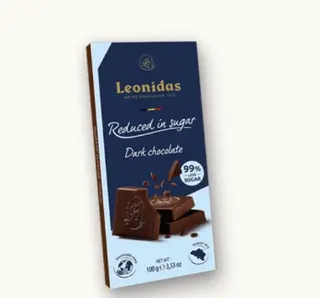 Tablette chocolat noir réduite en sucre 100G