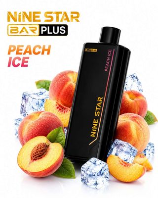 Nine Star Bar Plus Peach Ice Kit, 20,000 Puffs