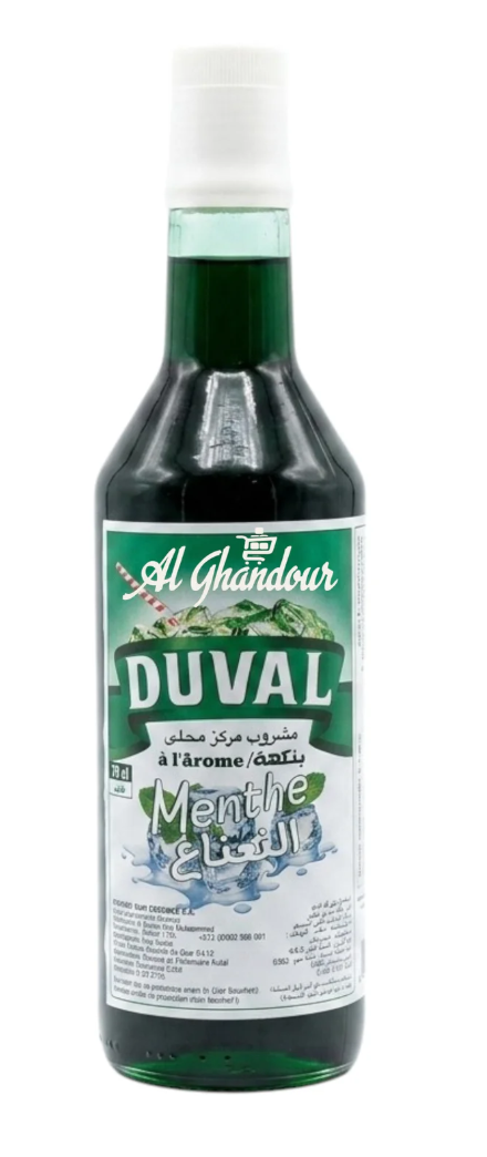 Duval Sirop à l'Arôme Menthe – 75 cl