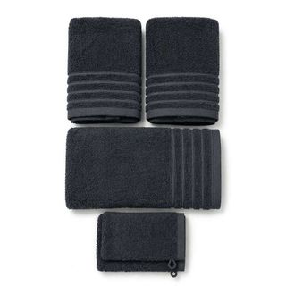 PACK 2 SERVIETTE 50X100+SERVIETTE 70X140+2 GANT BLEU FONCE 190661