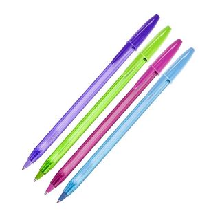 4 bic stylos couleurs cristal fashion