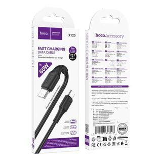 USB კაბელი-HOCO X120 TYPE-C TO TYPE-C 1M