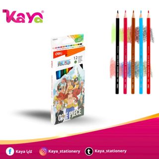 DELI 12 Crayons Couleurs Qualite Superieure