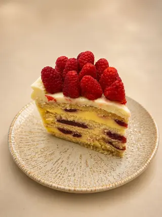 Gâteaux framboisier au Vanille