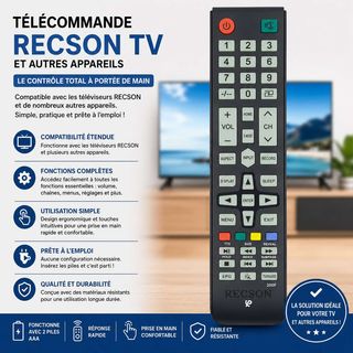 Télécommande RECSON TV 200F
