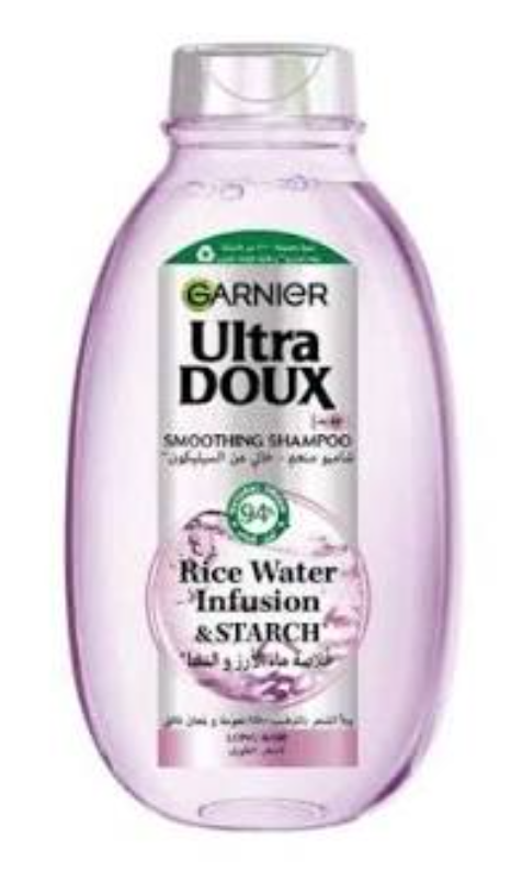 Garnier Ultra Doux Shampooing Lissant Eau de Riz & Amidon – 400 ml
