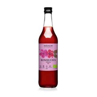 Kombucha BIO Hibiskus – Delikatna.BIO 500 ml